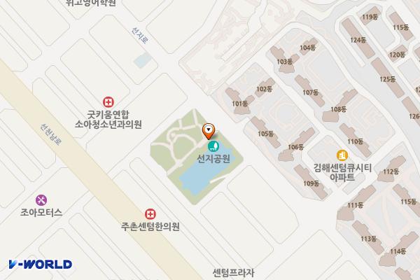 선지공원 위치 지도 — 경상남도 김해시 주촌면 선지로 70
