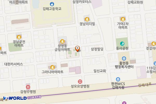 활천공원 위치 지도 — 경상남도 김해시 활천로16번길 36 (삼정동)