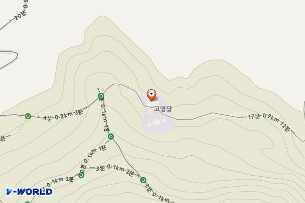 영천암 위치 지도 — 경상남도 밀양시 추화산성길 119-17