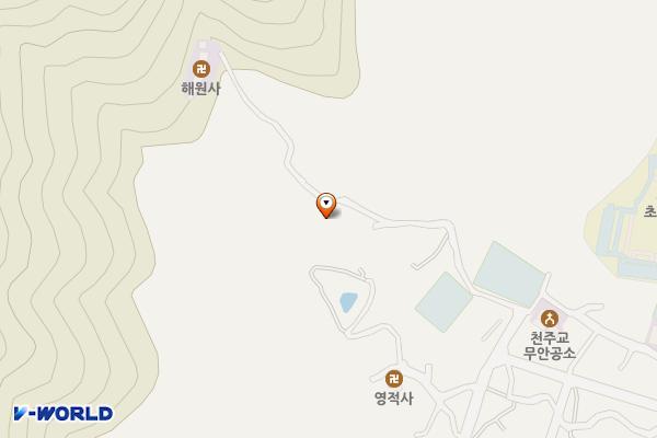 진등산 등산로변 공중화장실 위치 지도 — 경상남도 밀양시 무안면 동부동안길 17-21
