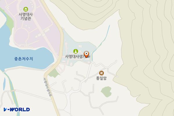 사명대사매표소 화장실 위치 지도 — 경상남도 밀양시 무안면 사명대사생가로 642