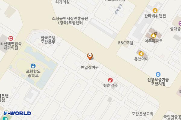 죽도동 노상14 위치 지도 — 경상북도 포항시 북구 포스코대로314