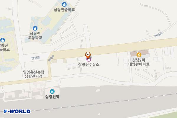 삼랑진주유소 위치 지도 — 경상남도 밀양시 천태로 94