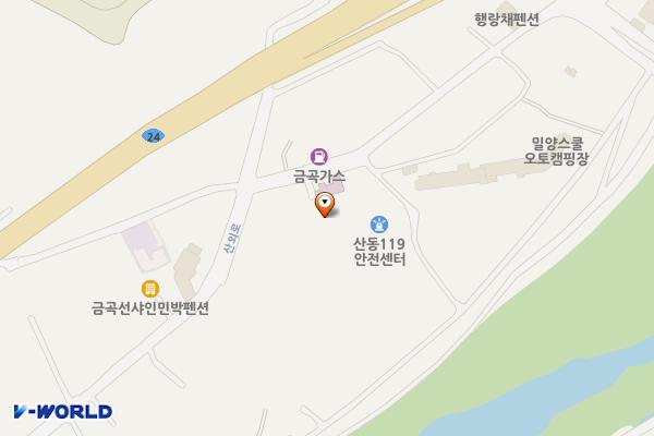산외면건강증진형보건지소 위치 지도 — 경상남도 밀양시 산외면 산외로 706