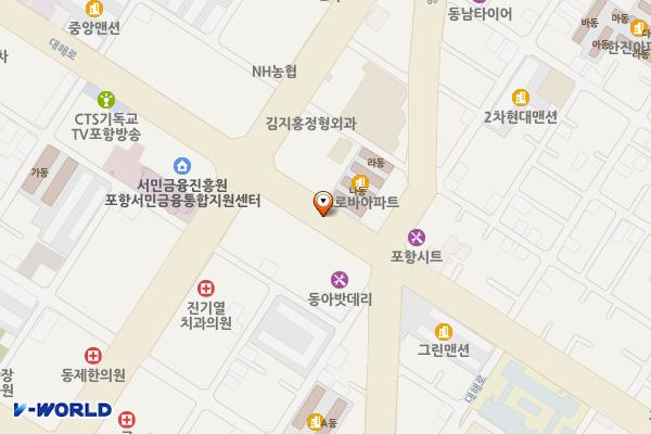 죽도동 노상8 위치 지도 — 경상북도 포항시 북구 죽도동 683