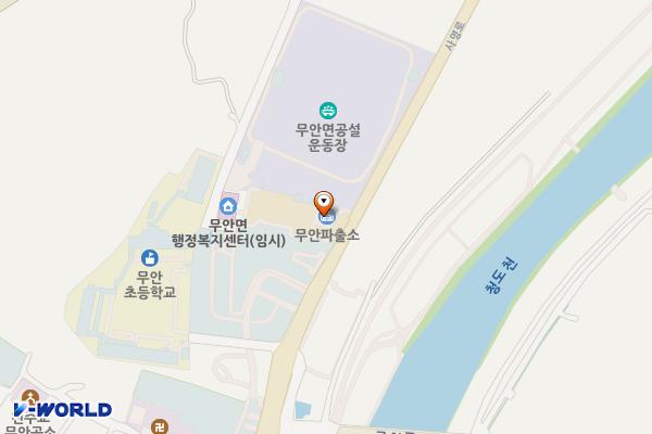 무안치안센터 화장실 위치 지도 — 경상남도 밀양시 무안면 사명로 543