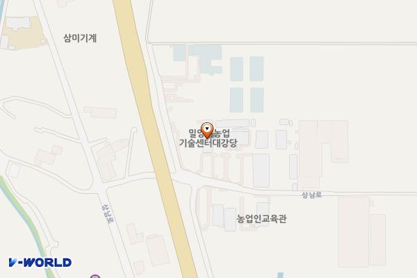 농업기술센터 화장실 위치 지도 — 경상남도 밀양시 상남면 상남로 1008-19