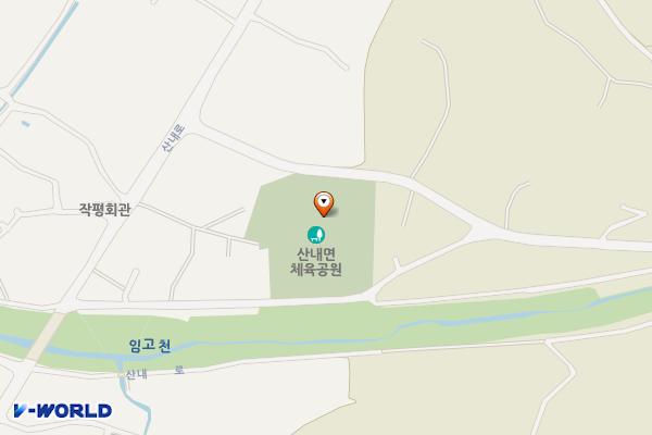 임고체육공원(=산내체육공원) 위치 지도 — 경상남도 밀양시 산내면 임고4길 23
