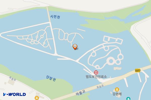 단장체육공원 위치 지도 — 경상남도 밀양시 단장면 아불2길 20