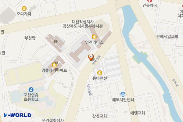 죽도동 노상1 위치 지도 — 경상북도 포항시 북구 죽도동 557-60