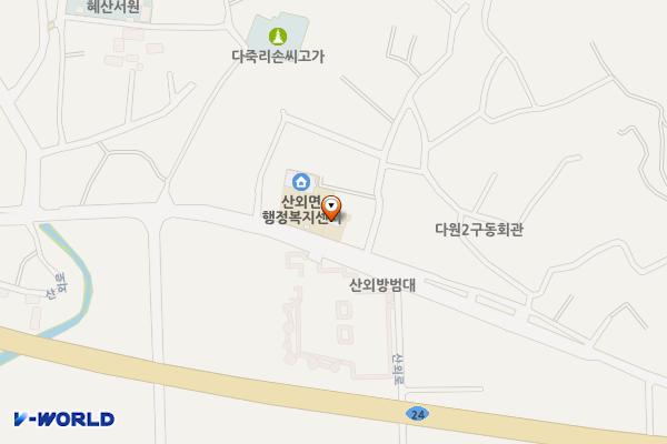 산외파출소 위치 지도 — 경상남도 밀양시 산외면 산외로 429
