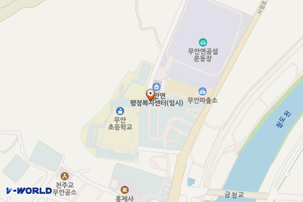 무안표충비각(관리실뒤) 위치 지도 — 경상남도 밀양시 무안면 사명로 537