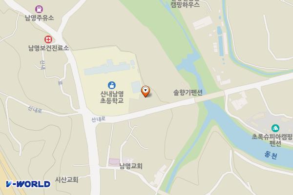 산내남명농협 위치 지도 — 경상남도 밀양시 산내면 산내로 1153