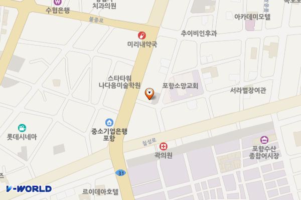 중앙동 노상 21 위치 지도 — 경상북도 포항시 북구 중앙로272-5