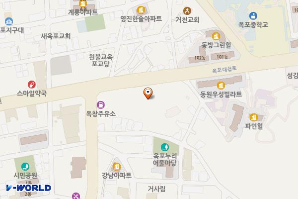 옥포청소년문화의집 위치 지도 — 경상남도 거제시 옥포대첩로 84-1, 청소년문화의집 (옥포동)