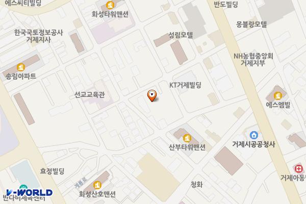 거제우체국 안내실 위치 지도 — 경상남도 거제시 거제중앙로17길 19, 거제우체국 (고현동)