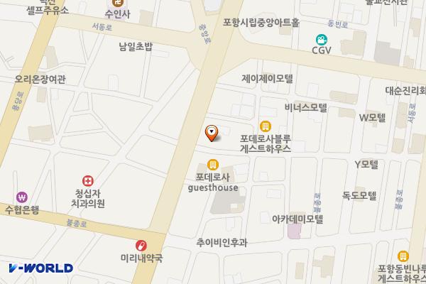 중앙동 노상 19 위치 지도 — 경상북도 포항시 북구 중앙로298번길 3