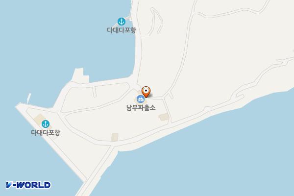 남부치안센터 1층 위치 지도 — 경상남도 거제시 남부면 다대7길 37-1, 남부파출소