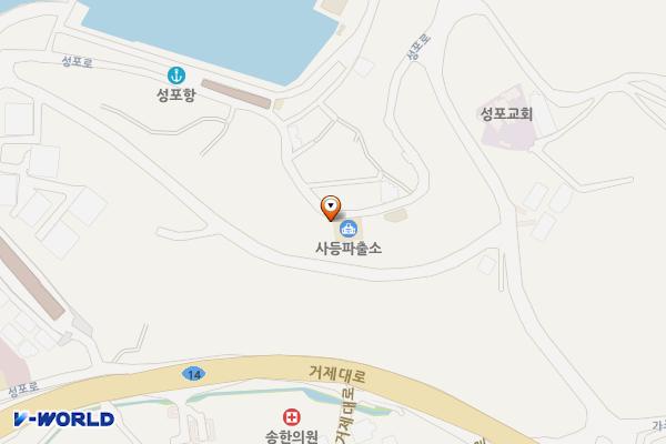 사등치안센터 1층 위치 지도 — 경상남도 거제시 사등면 성포로 164, 거제경찰서사등치안센터