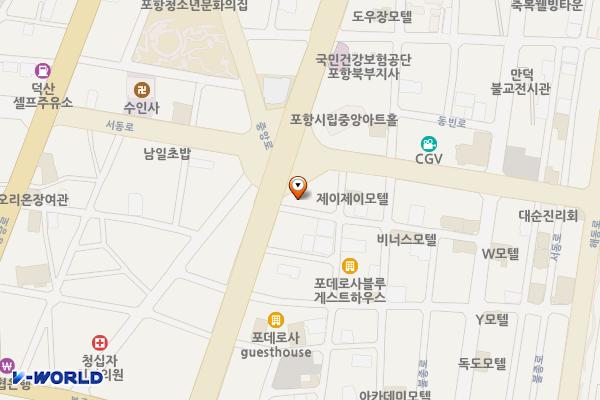 중앙동 노상 18 위치 지도 — 경상북도 포항시 북구 서동로 82