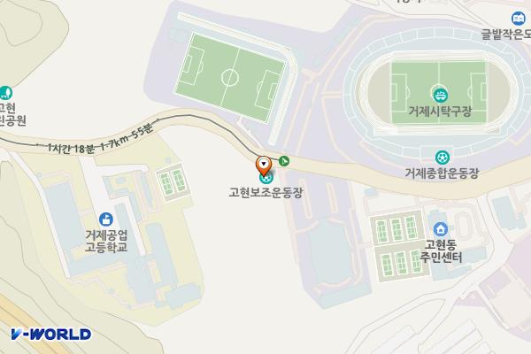 거제시체육관 위치 지도 — 경상남도 거제시 계룡로11길 35, 거제시체육관 (고현동)