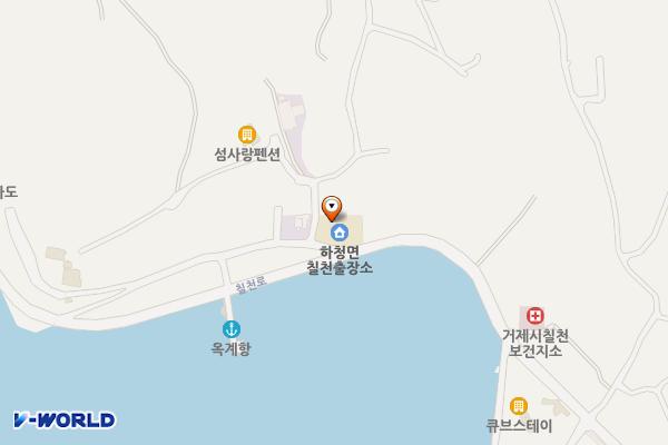 하청면 칠천출장소 1층 위치 지도 — 경상남도 거제시 하청면 칠천로 296, 하청면칠천출장소