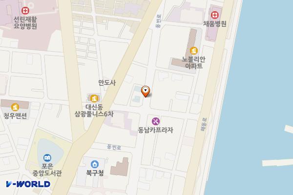 중앙동 노상14 위치 지도 — 경상북도 포항시 북구 동빈1가 74-91