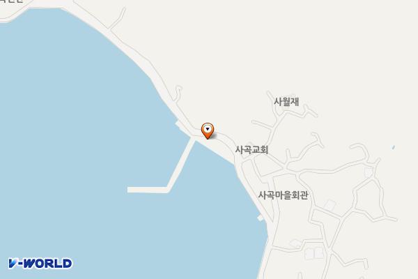사곡항(사곡모래실) 위치 지도 — 경상남도 거제시 사등면 모래실길 101