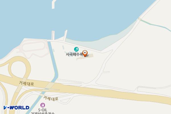 사곡해수욕장 위치 지도 — 경상남도 거제시 사등면 모래실길 19