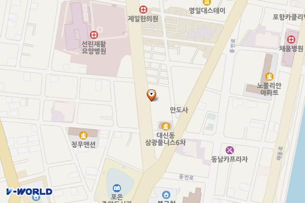 중앙동 노상13 위치 지도 — 경상북도 포항시 북구 대신로 12-1