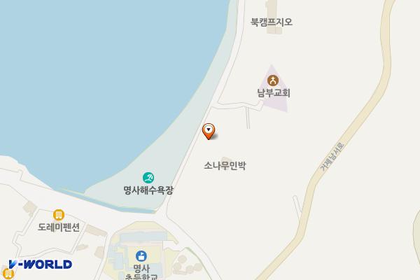 명사해수욕장 위치 지도 — 경상남도 거제시 남부면 명사해수욕장길 30