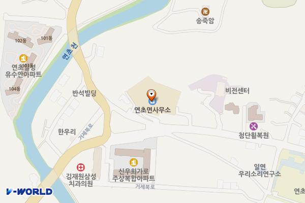 연초면사무소 1층 위치 지도 — 경상남도 거제시 연초면 죽토로 11, 연초면사무소