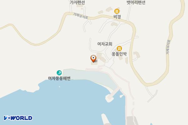여차해수욕장 위치 지도 — 경상남도 거제시 남부면 여차길 22-1, 화장실