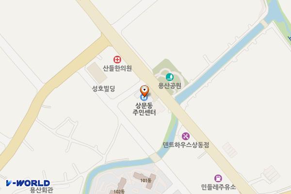 상문동주민센터 1층 위치 지도 — 경상남도 거제시 거제중앙로 1641 (상동동)