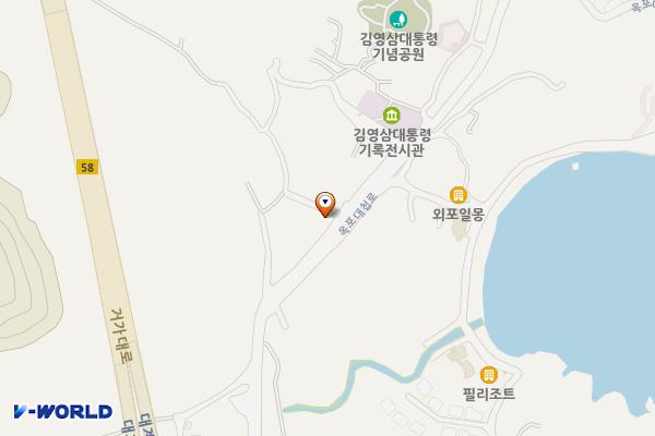 대계마을 위치 지도 — 경상남도 거제시 장목면 옥포대첩로 735