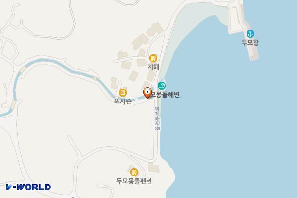 두모해변 위치 지도 — 경상남도 거제시 장목면 관포리 132-97