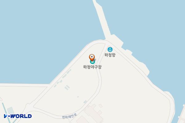 하청야구장 위치 지도 — 경상남도 거제시 하청면 연하해안로 1604
