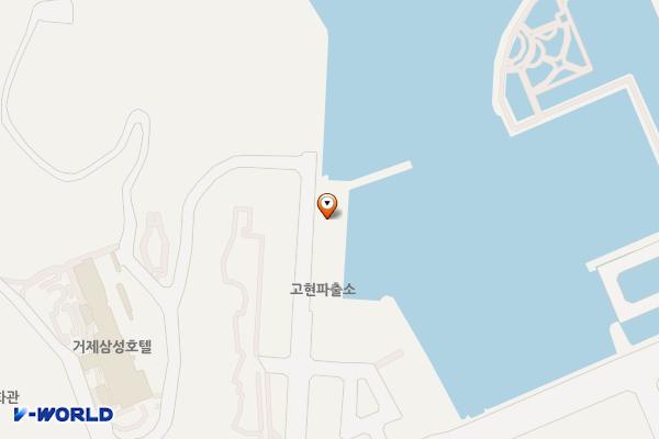 고현항 위치 지도 — 경상남도 거제시 고현동 1105