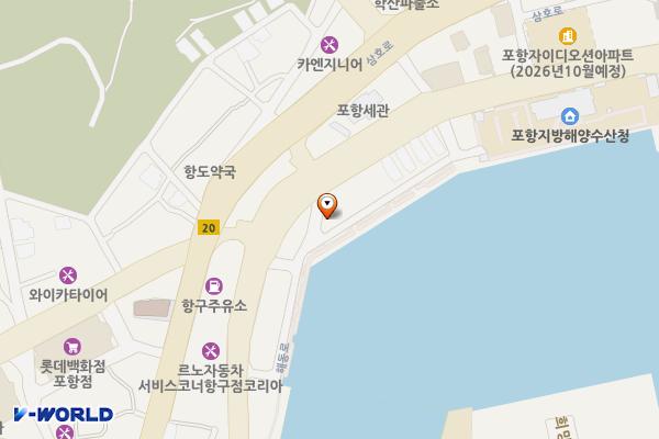 중앙동 노상6 위치 지도 — 경상북도 포항시 북구 해동로 357