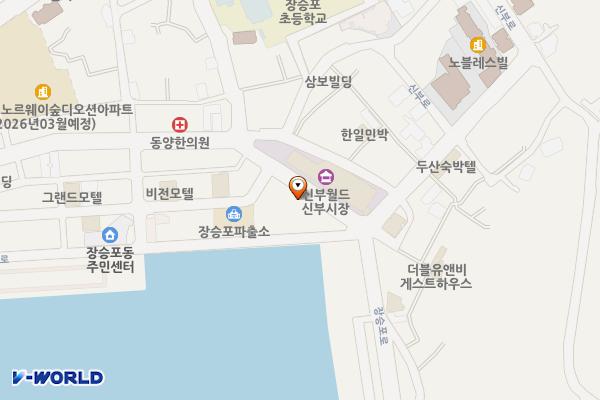 신부시장 위치 지도 — 경상남도 거제시 장승포로 48 (장승포동)