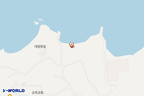 근포땅굴 위치 지도 — 경상남도 거제시 남부면 근포3길 42-14