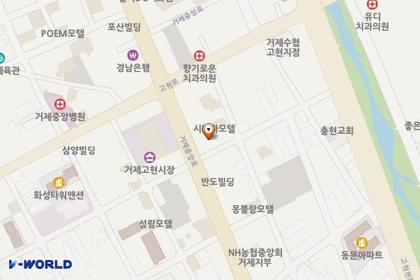 버스전용주차장관리동 위치 지도 — 경상남도 거제시 거제중앙로20길 5 (고현동)