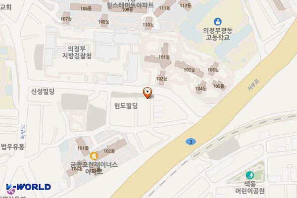 법원앞 공영 위치 지도 — 경기도 의정부시 가능동 109-9