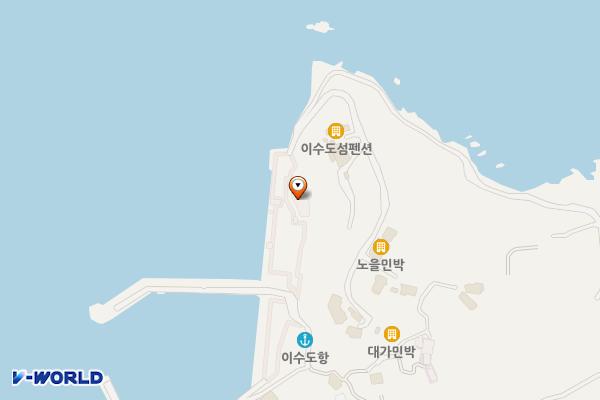 이수도선착장 위치 지도 — 경상남도 거제시 장목면 이수도길 21-17