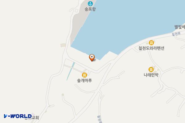 송포항 위치 지도 — 경상남도 거제시 하청면 대곡리 1022