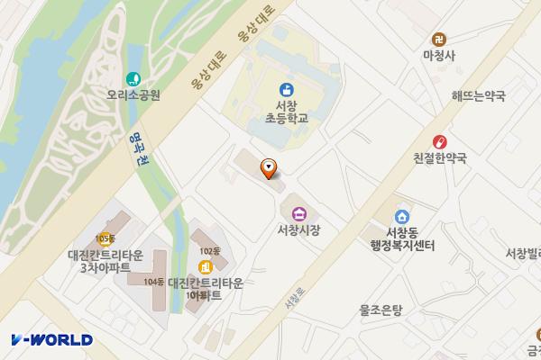 서창시장화장실 위치 지도 — 경상남도 양산시 서창서1길 29, 서창시장 (삼호동)