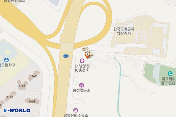 남양산충전소 위치 지도 — 경상남도 양산시 동면 양산대로 542-20