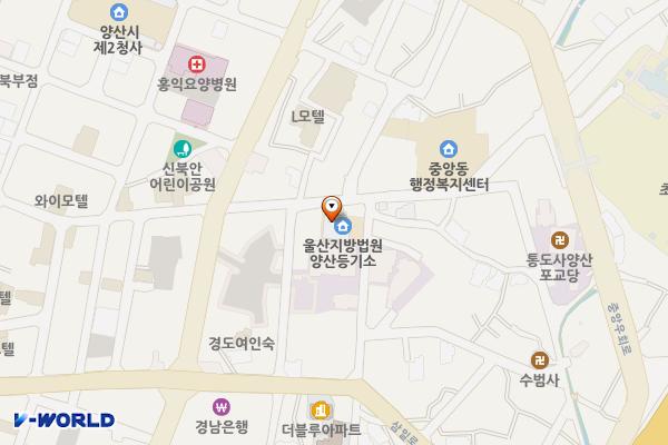 울산지방법원 양산지원 위치 지도 — 경상남도 양산시 북안남5길 12