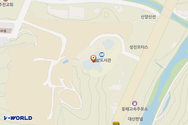 웅상도서관 위치 지도 — 경상남도 양산시 웅상대로 1009-2