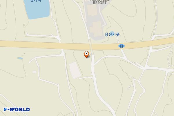 신기등산로 위치 지도 — 신기동 산 9